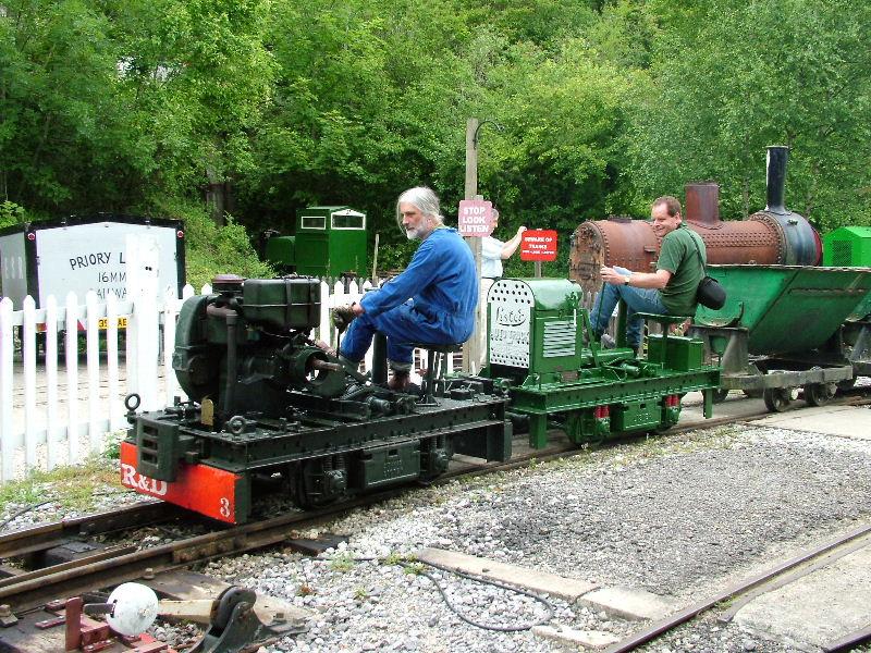 listers-brockham26.jpg - Well here's a surprise - more Listers. Neill Clayton, who came all the way from Ripon in North Yorkshire, on L7954, enters Brockham across the foot crossing.